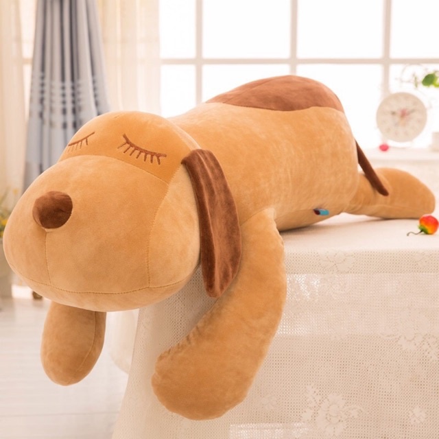 Gấu ôm chó nằm tại dài size 1m2 hàng bông Gòn đẹp Cute shop