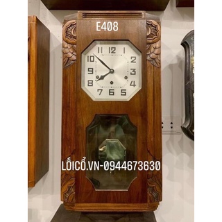 Đồng hồ Junghans 8 gông củ gông hoa thị thùng chạm khắc đẹp