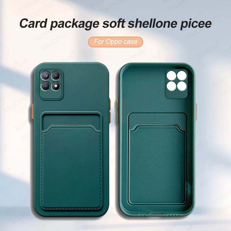 Ốp Điện Thoại Silicon Mềm Chống Sốc Có Ngăn Đựng Thẻ Cho vivo Y21 vivo y33s y21s y20 y20i y20s y12s y11s 20i