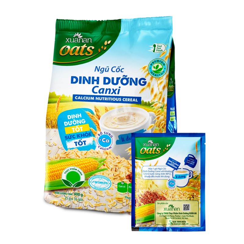 Bổ Sung Canxi Và Các Chất Dinh Dưỡng Xuân An 400Gram + Tặng Ly Xuân An.