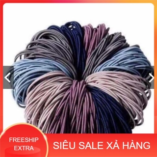 sét 100 dây chun buộc tóc tiện dụng