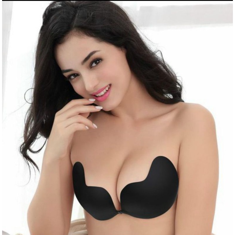 Áo lót Dán ti soài, Miếng Dán Ngực Silicone Cài Trước Hình Quả Xoài Siêu Mỏng Siêu Dính Tạo Khe#