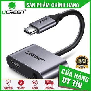 Cáp USB Type C ra Audio 3.5mm tích hợp sạc UGREEN 50596 ✔HÀNG CHÍNH HÃNG ✔