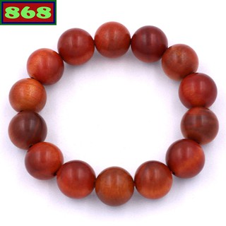Chuỗi tay gỗ đỏ 15 ly 14  hạt (size lớn), vòng tay chuỗi hạt