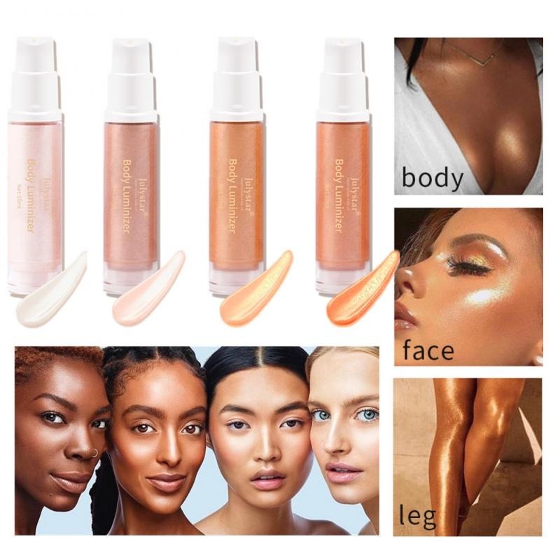 Kem Bắt Sáng Dạng Lỏng Màu Đơn Sắc Phân Cực Làm Sáng Da Mặt / Toàn Thân Thương Hiệu