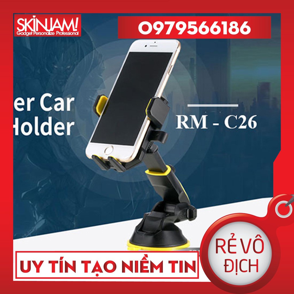 Giá đỡ điện thoại đế hút chân không trên oto Remax RM - C26