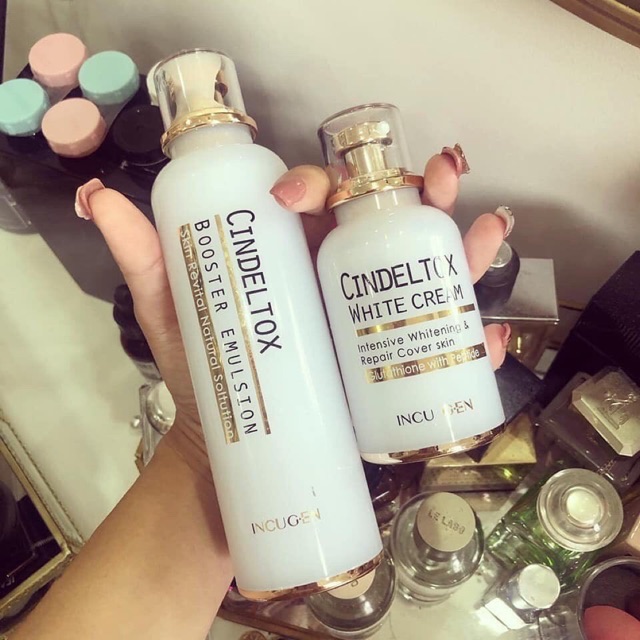 Bộ dưỡng Cindeltox / Kem truyền trắng- Nhũ tương Cindeltox / Bộ dưỡng trắng Cindeltox
