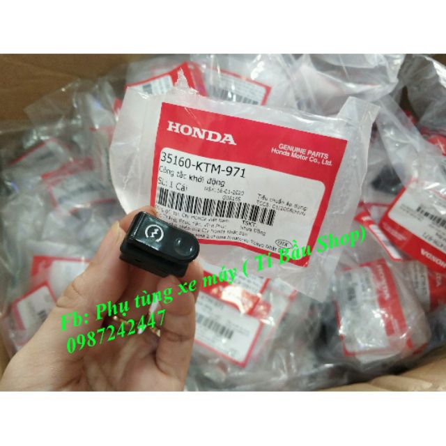 NÚT ĐỀ HONDA CHÍNH HÃNG - Công tắc khởi động xe