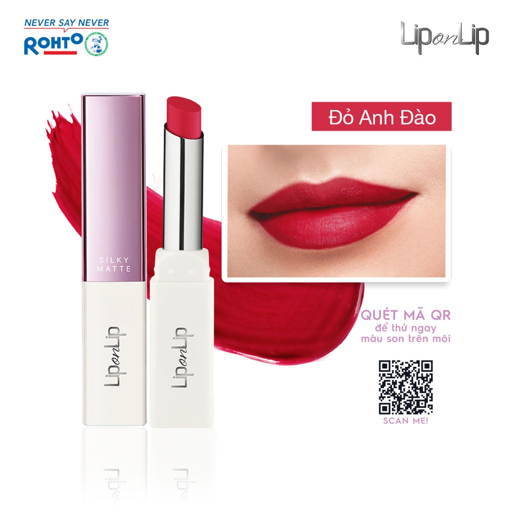 Son lì dưỡng môi siêu mịn Lip On Lip Silky Matte 2.2g