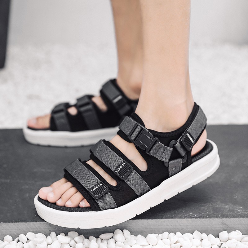 Sandal nam ĐỘC_Store  3 quai khóa bấm ullzang Hot Trend