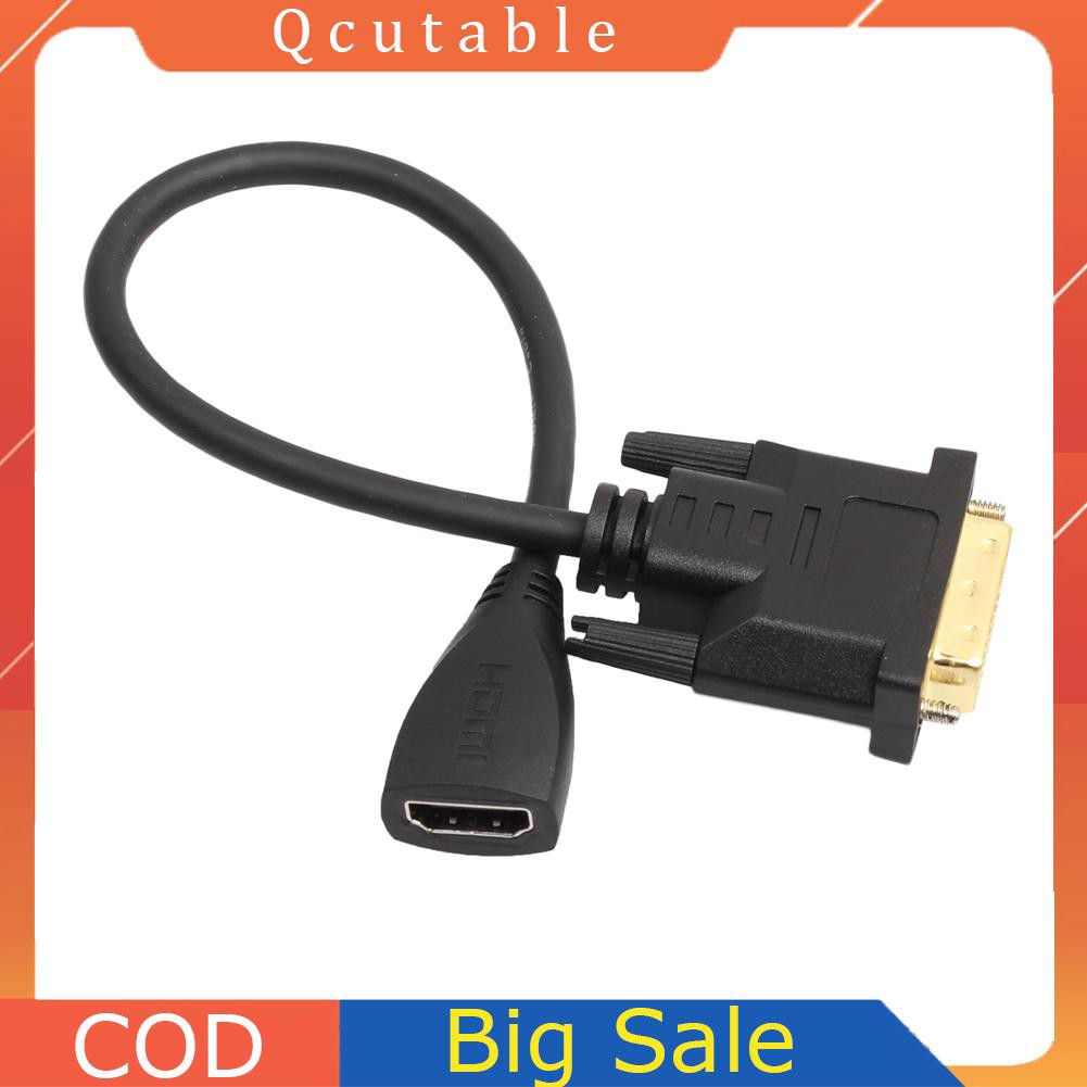 Cáp Chuyển Đổi Dvi-D 24 + 1 Pin Male Sang Hdmi Female Cho Hdtv 1080p