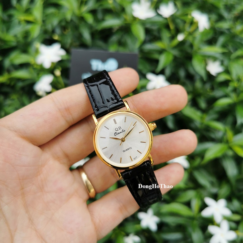 Đồng Hồ Nữ Dây Da Qianba Màu Đen Đơn Giản, Sang Trọng | BigBuy360 - bigbuy360.vn