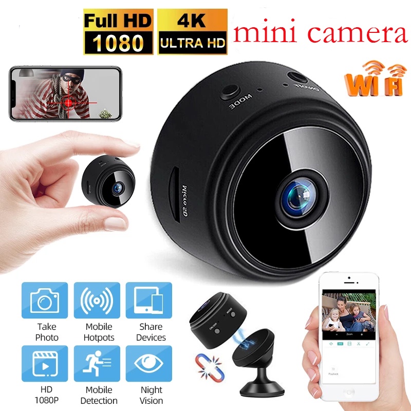 Camera an ninh không dây kết nối wifi A9 HD 1080p góc rộng