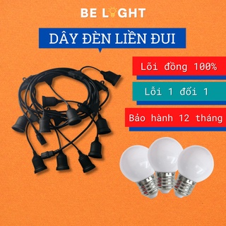 Dây đui đèn trang trí ngoài trời bóng tròn, chống nước dài 10m/7,5m/5m - [99K DUY NHẤT TRONG NGÀY 11/11]