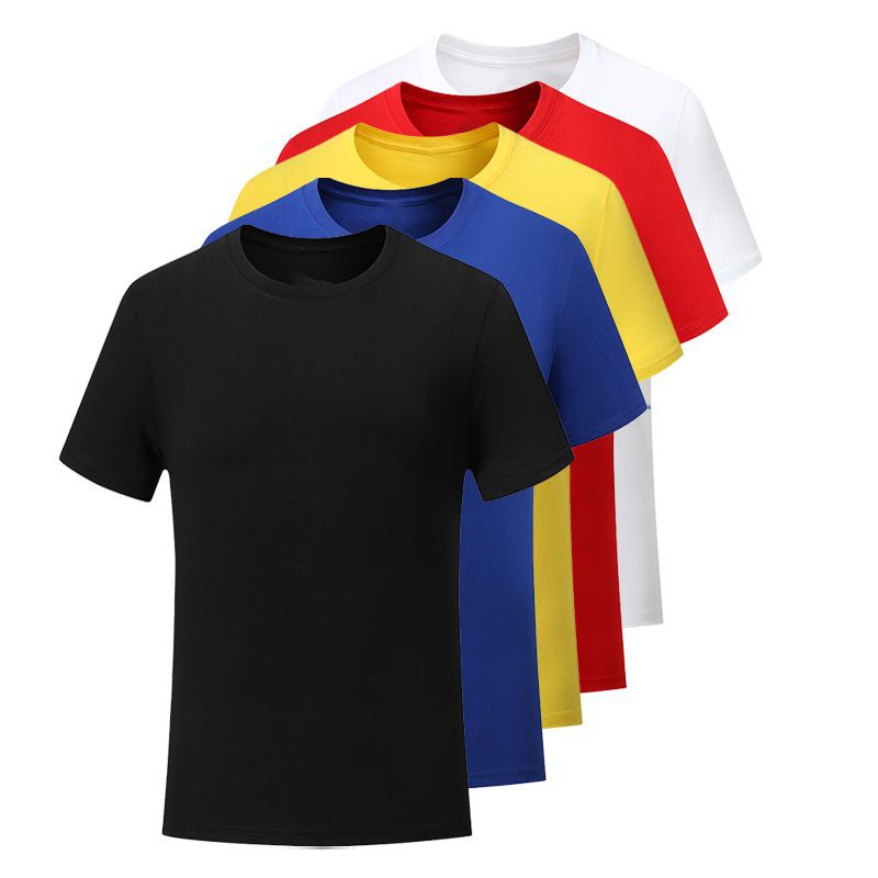 Men Women Plain T Shirts Cotton Short Sleeves Tee Crew Top Tee Shirt Neck 