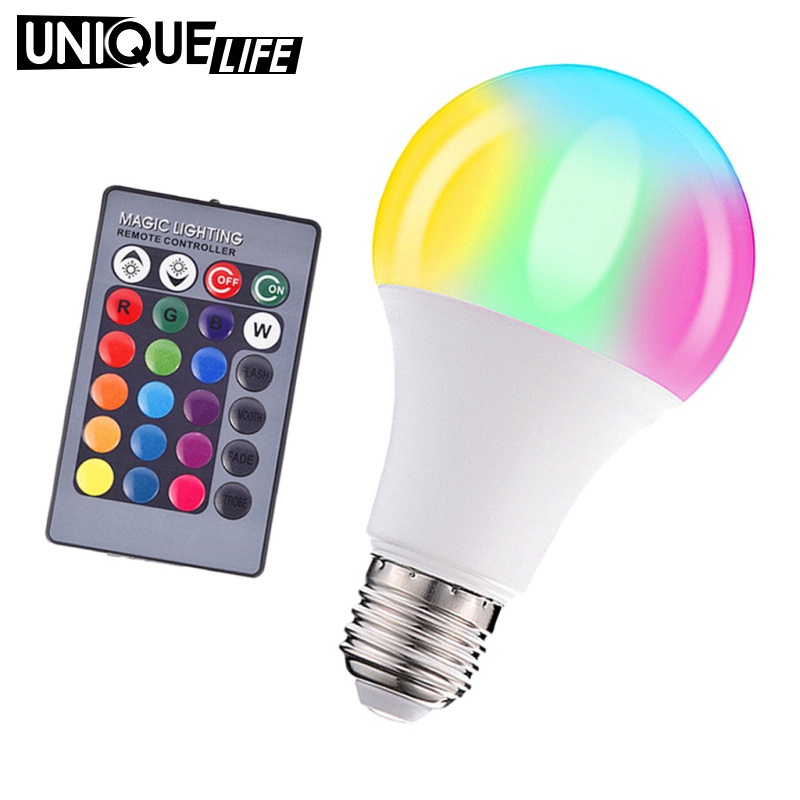 Bóng Đèn Led E27 85-265v 3w Rgb Thay Đổi Màu Sắc Độc Đáo Trang Trí Nhà Cửa