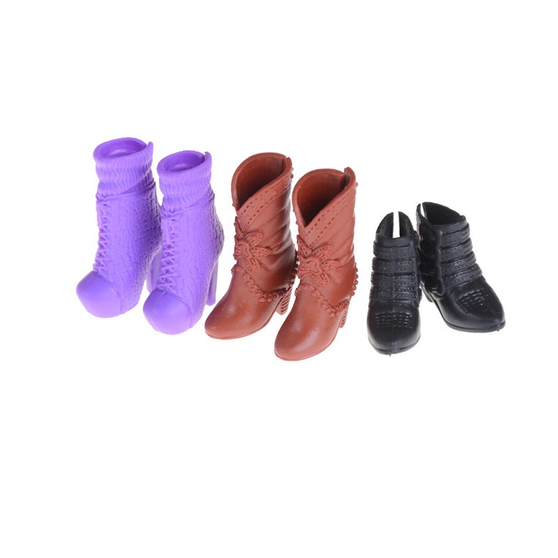 [superhomestore]Colorful Boots Casual High Heels Barrel Cute Shoes Clothes For Doll