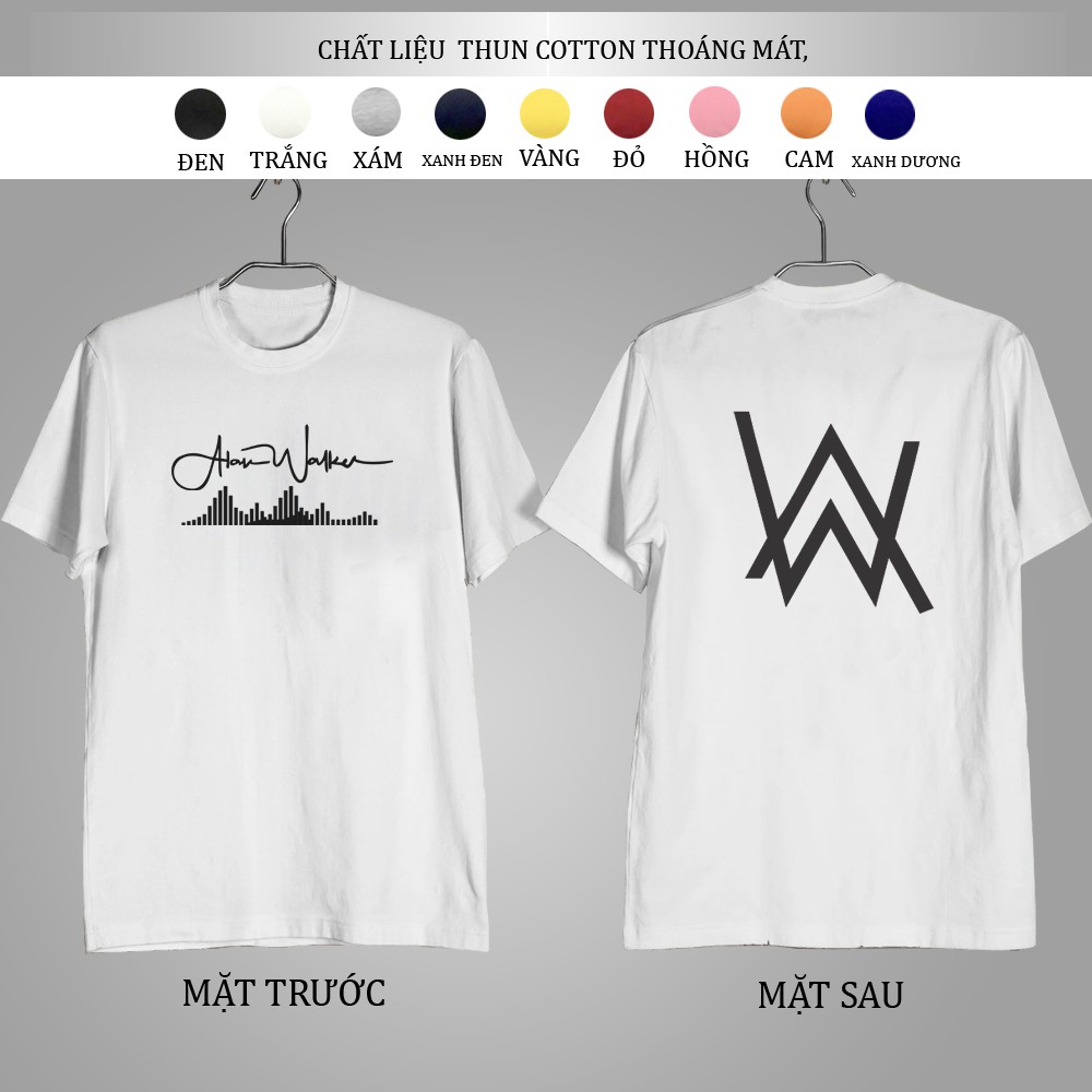 Áo Thun Nam Nữ Alann Walkerr Tay Ngắn Thiết Kế Cá Tính Độc Đáo, đủ size(45-85kg)