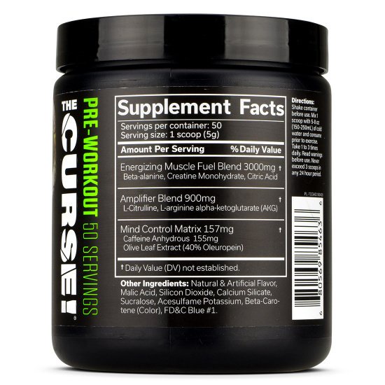 PRE-WORKOUT THE CURSE 50 LẦN DÙNG NHIỀU VỊ , TĂNG SỨC MẠNH TỈNH TÁO TẬP TRUNG - HÀNG MỸ