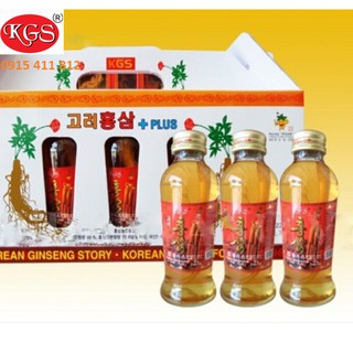 3 chai nước hồng sâm củ KGS