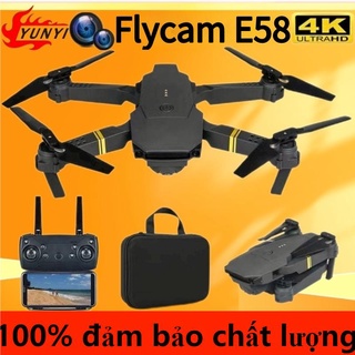 flycam mini giá rẻ E58 có camera 4K , điều khiển từ xa quay phim, chụp ảnh