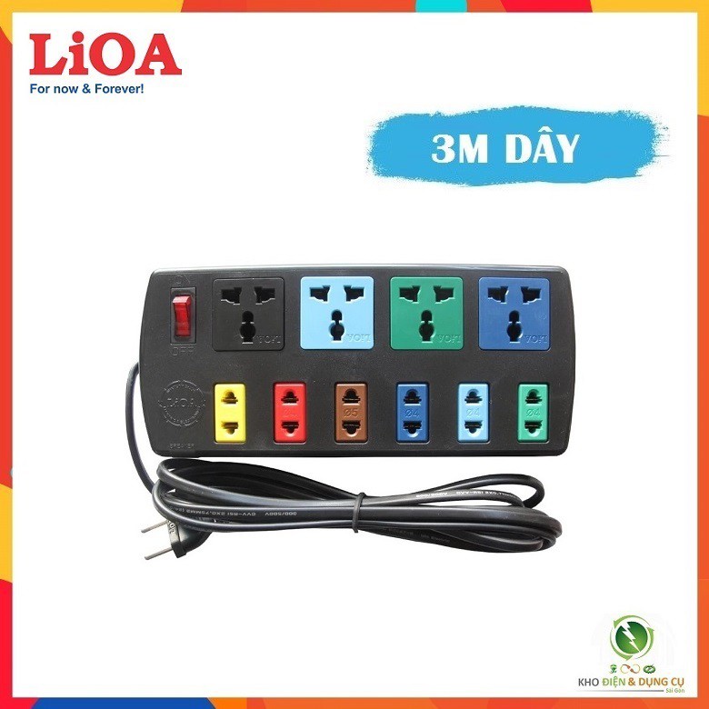 Ổ CẮM LIOA ĐA NĂNG 4D6S32 & 4D6S52 ( 3m & 5m DÂY ) - BẢO VỆ QUÁ TẢI