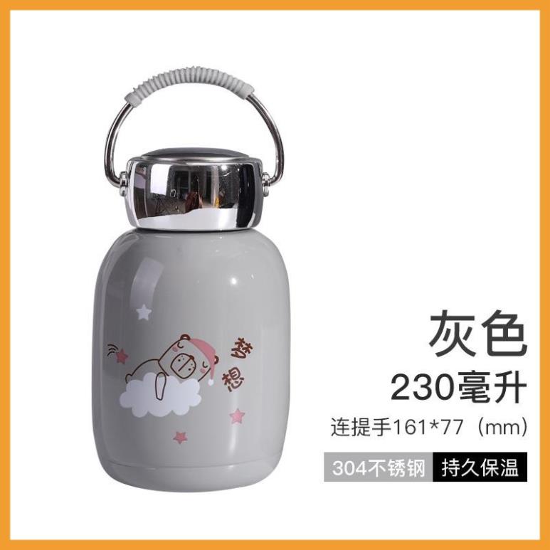 Bình Giữ Nhiệt 230ml Chất Liệu Inox Cao cấp, giữ nhiệt lâu, mẫu mã siêu cute
