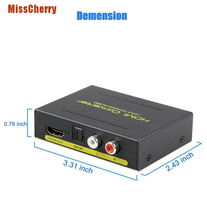 Bộ Chuyển Đổi Hdmi Sang Hdmi + Spdif + Rca L / R