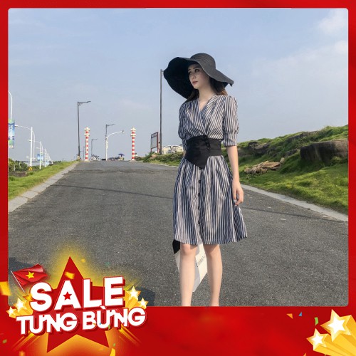 -Hàng nhập khẩu Đầm Sơ Mi Nữ Dài Tay Cổ Bẻ Eo Thắt Dây Thời Trang Liên hệ mua hàng 084.209.1989