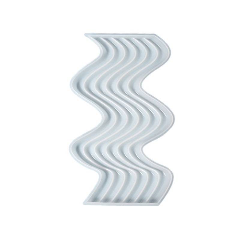 Sa Khuôn Silicon Tạo Hình Gợn Sóng Màu Cầu Vồng Trang Trí Bàn Ăn Trong Nhà