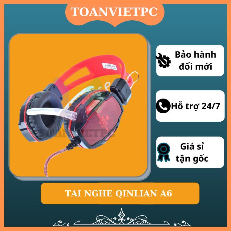 combo 10 Tai nghe Game A6 Thiết kệ gọng tai vững chắc, đệm mềm mại giúp giảm áp lực lên đầu