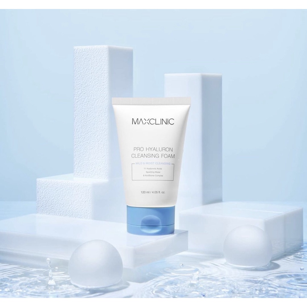 Bọt Rửa Mặt Sạch Sâu Pro Hyaluron Maxclinic – Dành Cho Mọi Loại Da – 120ml | Xù Korea