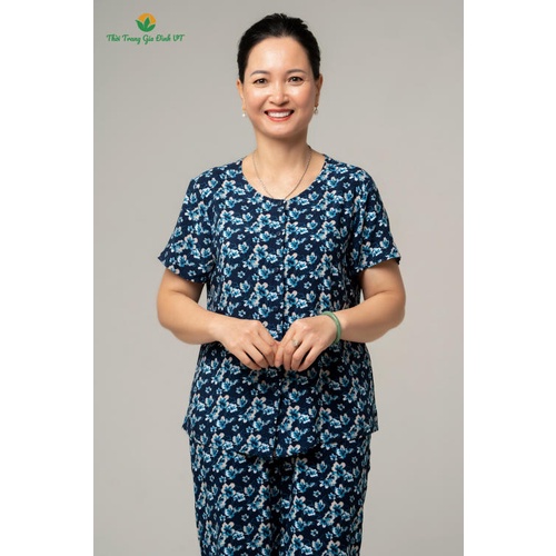 Bộ lanh VT quần lửng áo ngắn B08.2108