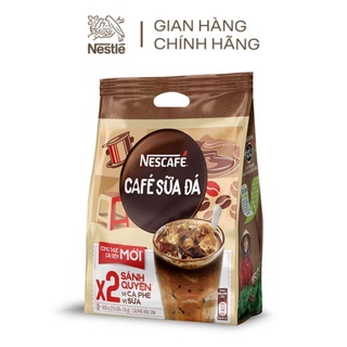 Cafe sữa đá Nescafe công thức mới x2 sánh quyện Bịch 25 gói - 24g/gói