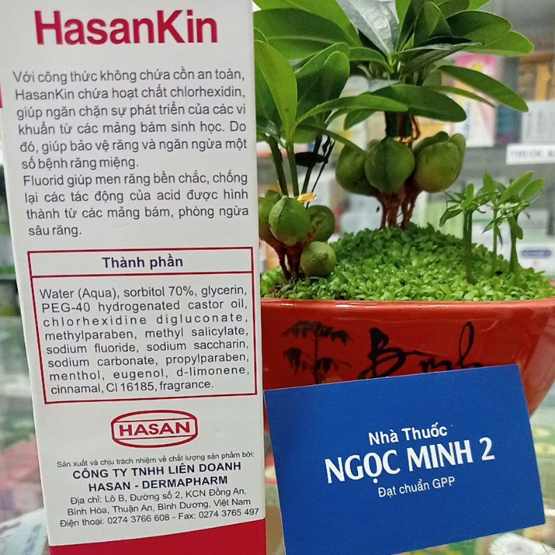 ✅ [Chính Hãng] Nước súc miệng HasanKin (Không chứa cồn, Hương bạc hà) HASAN