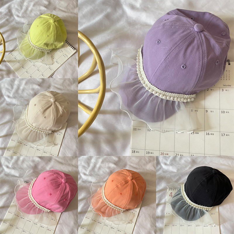 Mũ Phối Ren Chống Nắng Thời Trang Mùa Hè Cho Bé