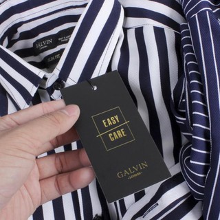 Sơ mi nam Galvin cotton kẻ dọc 6 màu , áo sơ mi công sở co giãn - Leo Vatino