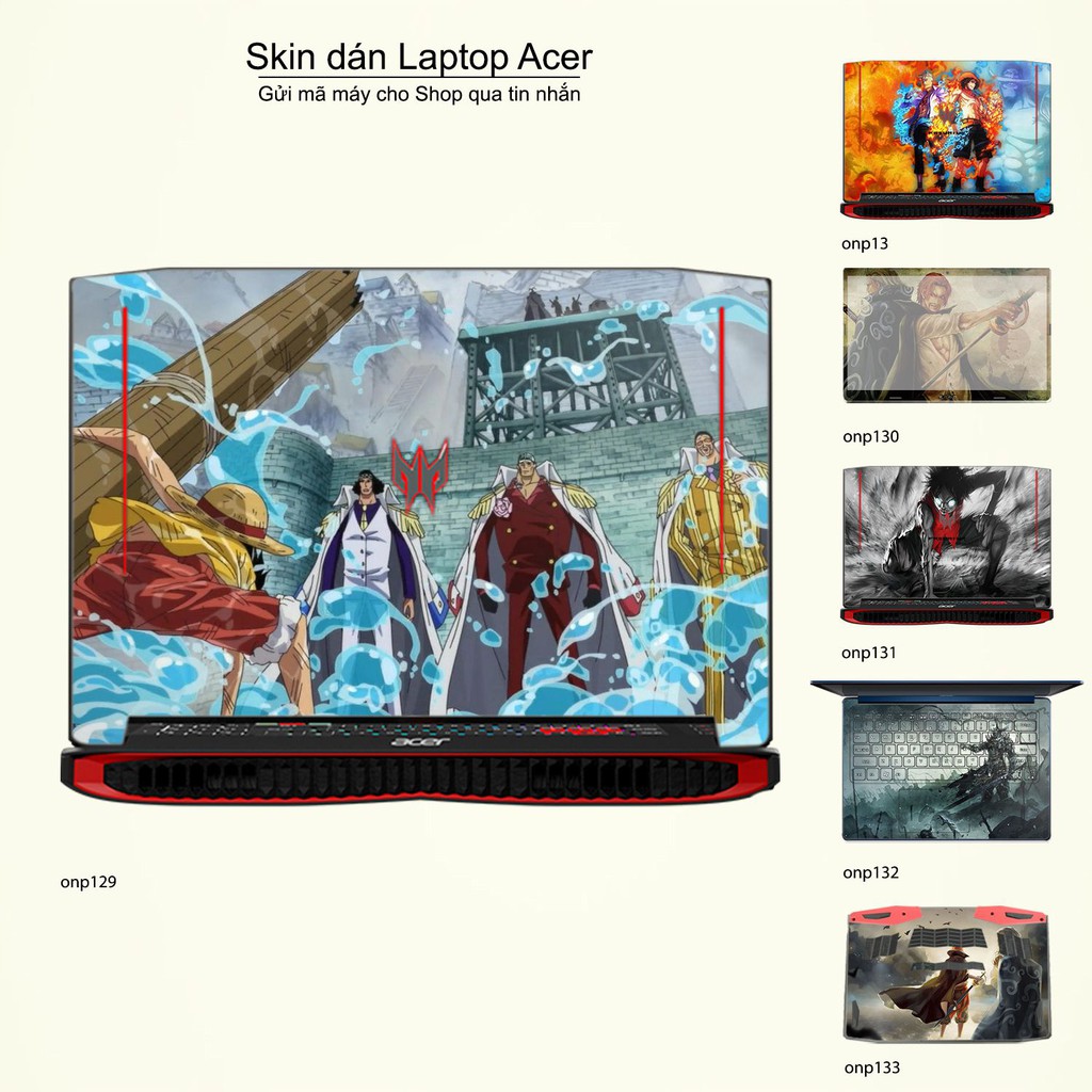 Skin dán Laptop Acer in hình One Piece _nhiều mẫu 15 (inbox mã máy cho Shop)