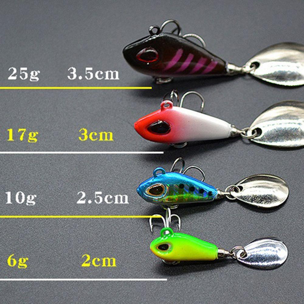 Móc Câu Cá Kim Loại 6 / 10 / 17 / 25g Thiết Kế Xoay Tròn Tiện Dụng