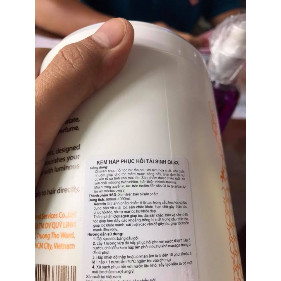 Hấp dầu sữa bò collagen và keratin 1200ml