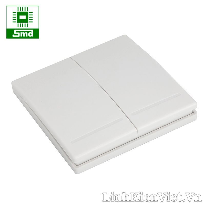 Bộ Công tắc RF 2 nút gắn tường (phù hợp với hộp 86)