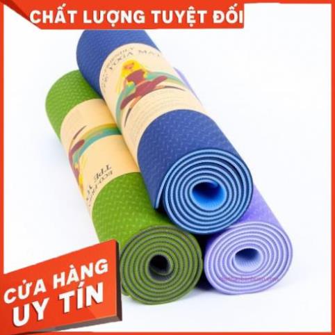 [ Bán Lẻ Giá Sỉ ] Thảm Tập Yoga, Tập Gym, Tập Thể Dục Tại Nhà TPE Đài Loan Cao Cấp, Chống Trơn Trượt, Êm Ái Khi Sử Dụng