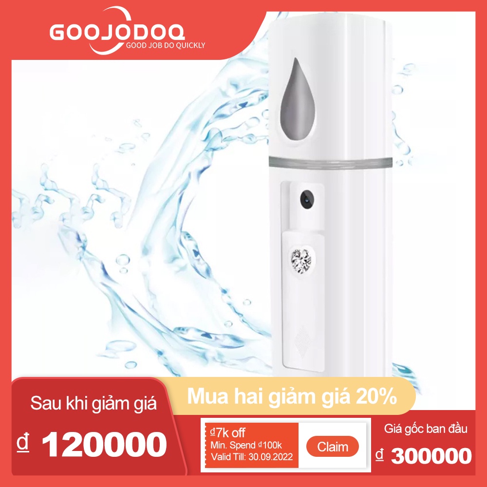 GOOJODOQ Máy Phun Sương Nano Di Động Dưỡng Ẩm Chăm Sóc Da Mặt Mini Facial Mist Công Cụ Chăm Sóc Sắc Đẹp với USB