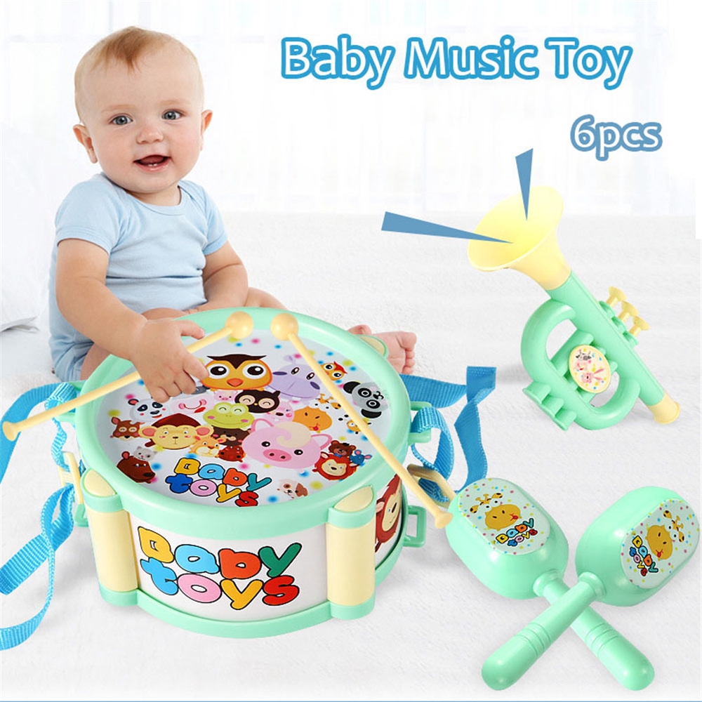 Bộ 6 nhạc cụ nhựa xinh xắn cho bé