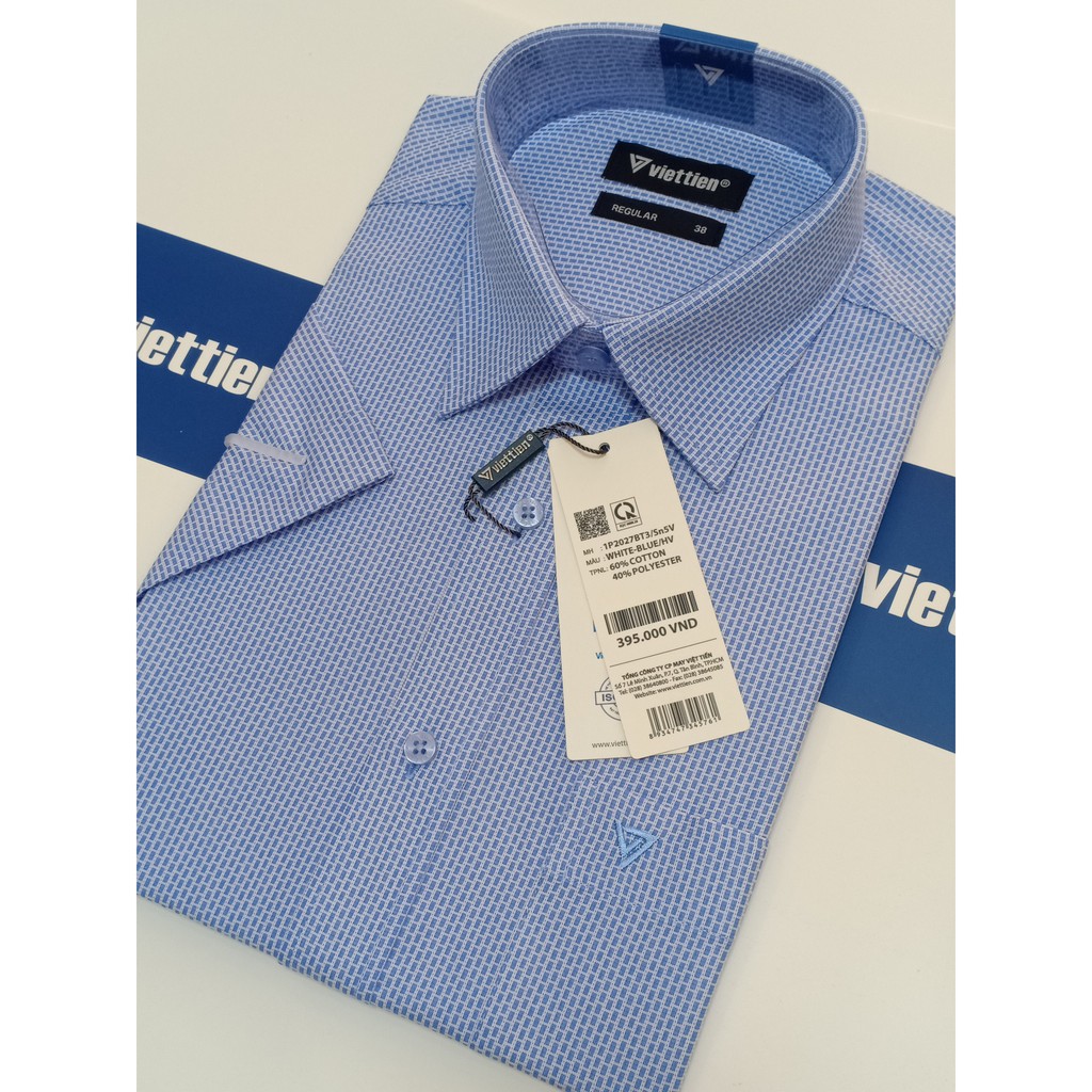 Áo sơ mi cộc tay Việt Tiến 2027 | BigBuy360 - bigbuy360.vn
