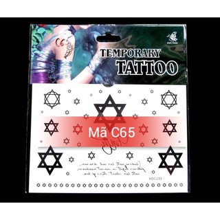 Hình xăm dán ngôi sao C65