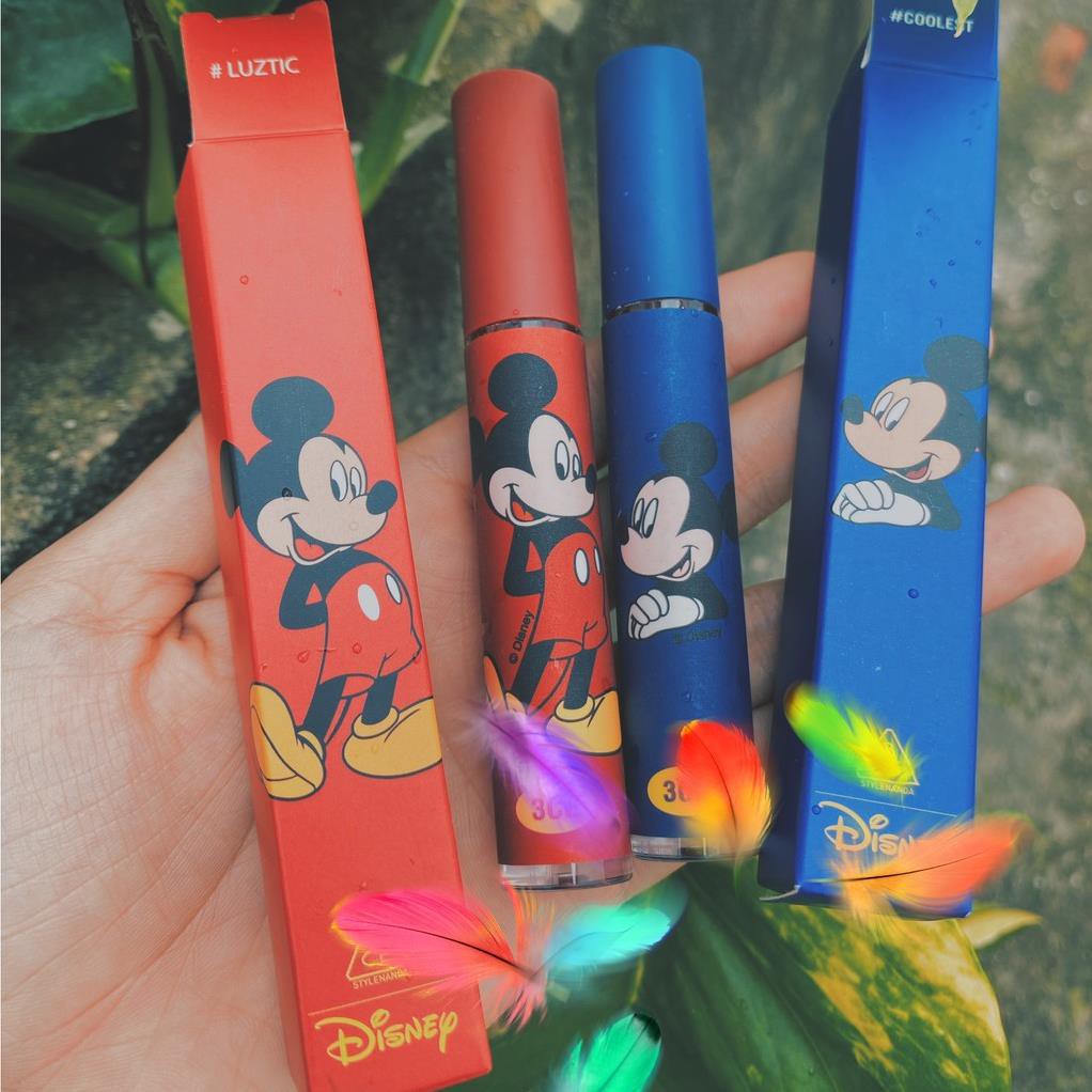 Son Kem Lì Mickey Xanh Đỏ hot trend nội địa siêu lì mịn lâu trôi sỉ rẻ son chuột matte lipstick 💄
