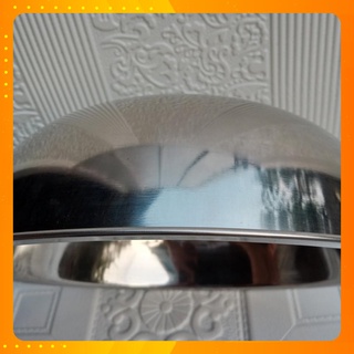 Thau inox dày maggi thau rửa mặt,chậu inox rửa spa inox 430,sáng bóng.khối lượng nặng 700g