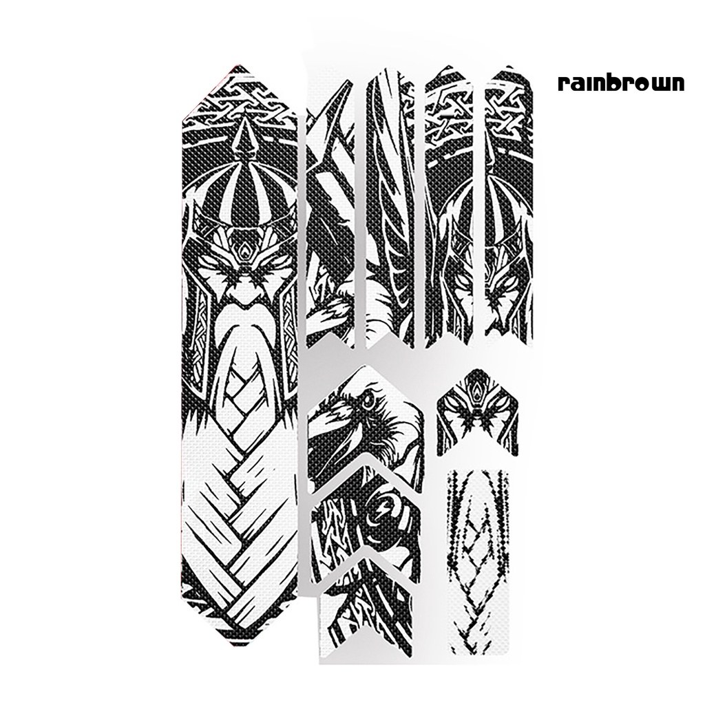 Set 10 miếng dán 3D chống trầy xước cho xe đạp leo núi