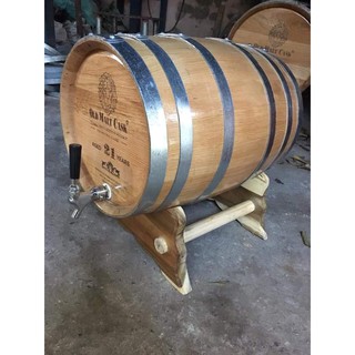 Thùng Ngâm Rượu Gỗ Sồi 50L